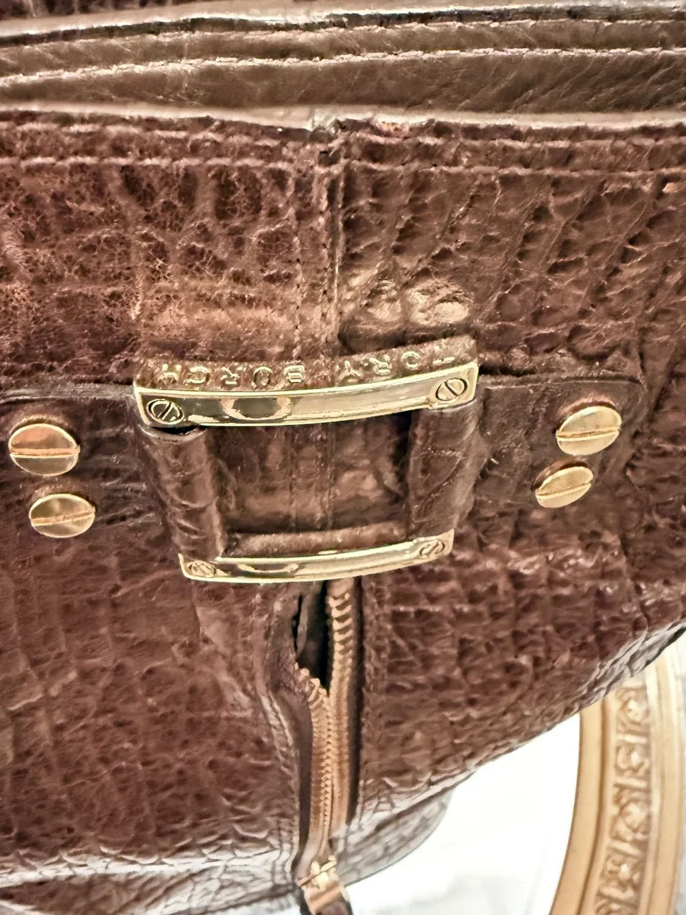 Tory Burch mid -calf Leather Boots 7.5 size